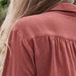 Find fashionable looks for new mothers who want to feel like themselves again in the versatile ARIA button-up top.