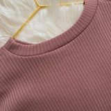 DEE Perfect Boxy Crop Top in Blush