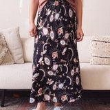 SERENA A-Line Midi Skirt in Mystical Eye