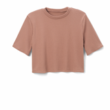 DEE Perfect Boxy Crop Top in Blush