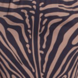 BO Tie bust Midi Dress in black brown zebra stripe - spaghetti straps, pockets and side slits
