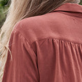 Find fashionable looks for new mothers who want to feel like themselves again in the versatile ARIA button-up top.