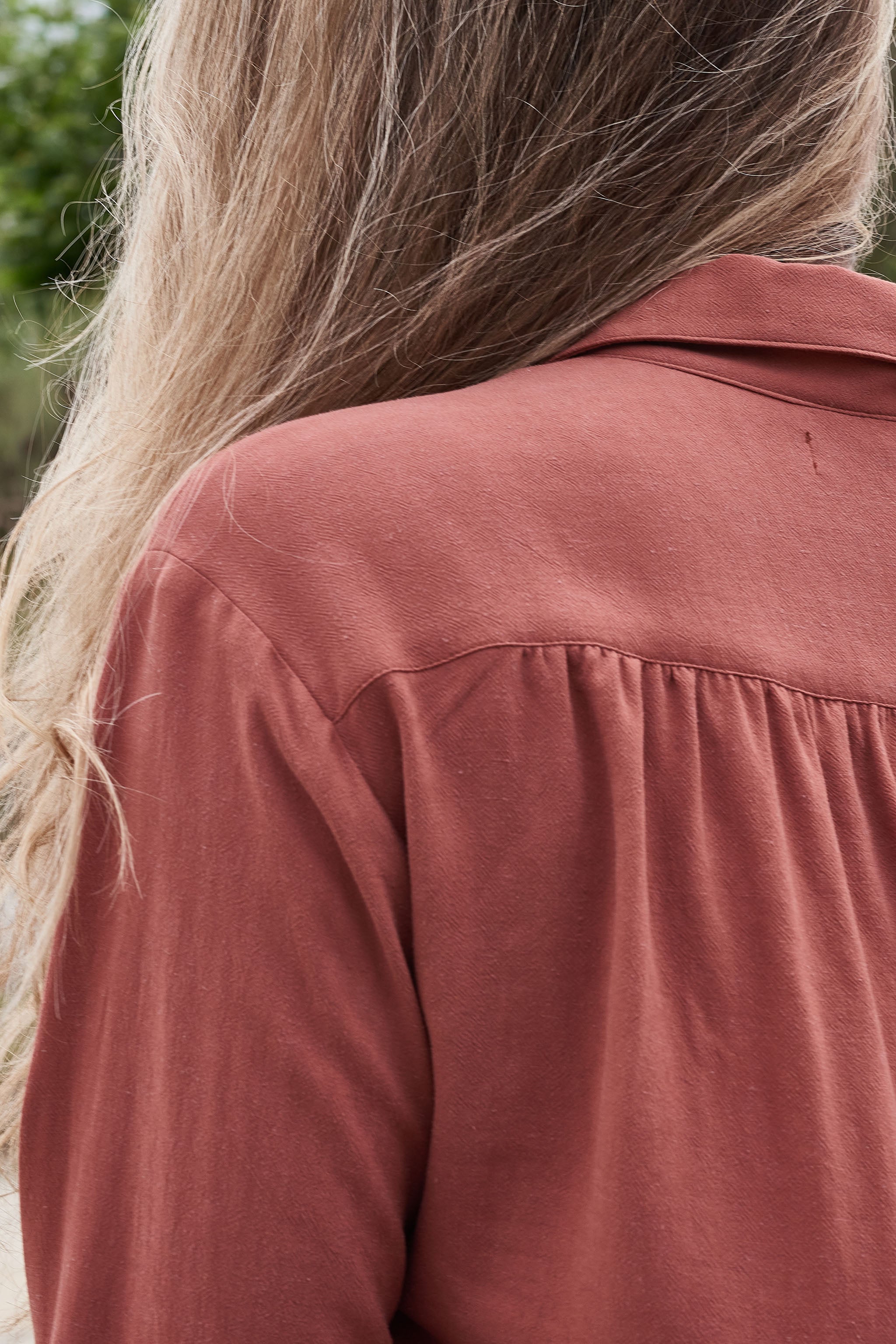 Find fashionable looks for new mothers who want to feel like themselves again in the versatile ARIA button-up top.