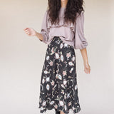SERENA A-Line Midi Skirt in Mystical Eye