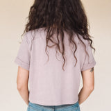 DEE Dusty Lilac Perfect Boxy Crop Top