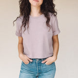 DEE Dusty Lilac Perfect Boxy Crop Top