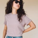 DEE Dusty Lilac Perfect Boxy Crop Top