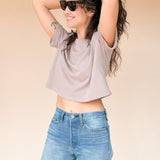 DEE Dusty Lilac Perfect Boxy Crop Top