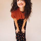 DEE Rust Perfect Boxy Crop Top