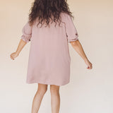 TARYN Mini Shirtdress in lilac SOLID
