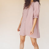 TARYN Mini Shirtdress in lilac SOLID