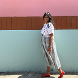 Ruby - Eye See You – Cotton Crop Top with Hand-Drawn Eye Print