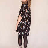 AVERY- BLURRED FLOWER Mini Shirt Dress – (Wear Multiple Ways)