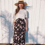 SERENA A-Line Midi Skirt in Mystical Eye