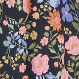 BO Tie bust Midi Dress in Multi Garden Floral - spaghetti straps, pockets and side slits