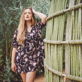 TARYN Mini Shirtdress in Mystical Eye