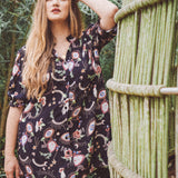 TARYN Mini Shirtdress in Mystical Eye