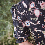 TARYN Mini Shirtdress in Mystical Eye