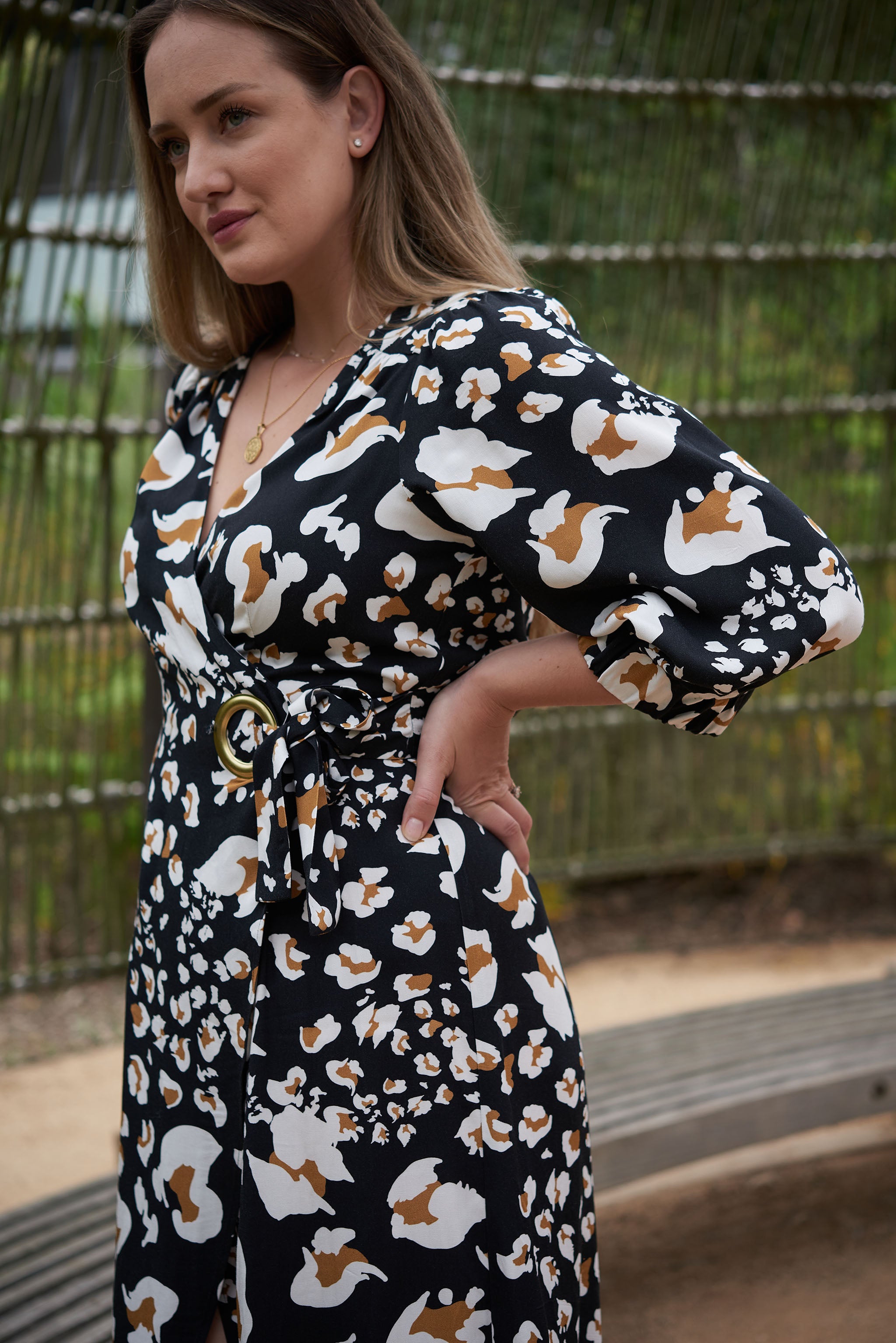 Be feminine and chic with our fourth-trimester wardrobe essentials, including the elegant ANDI adjustable wrap dress.